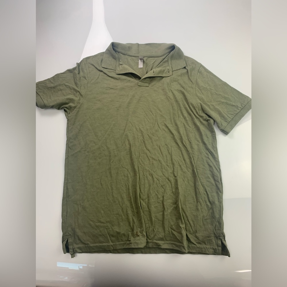 Next level apparel green polo shirt size L